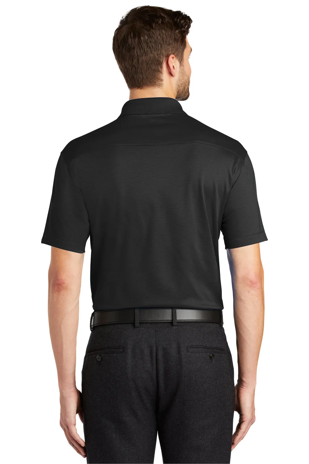 Port Authority Mens Rapid Dry Moisture Wicking Short Sleeve Polo Shirt - Black  Premium quality Clothing Port-Authority