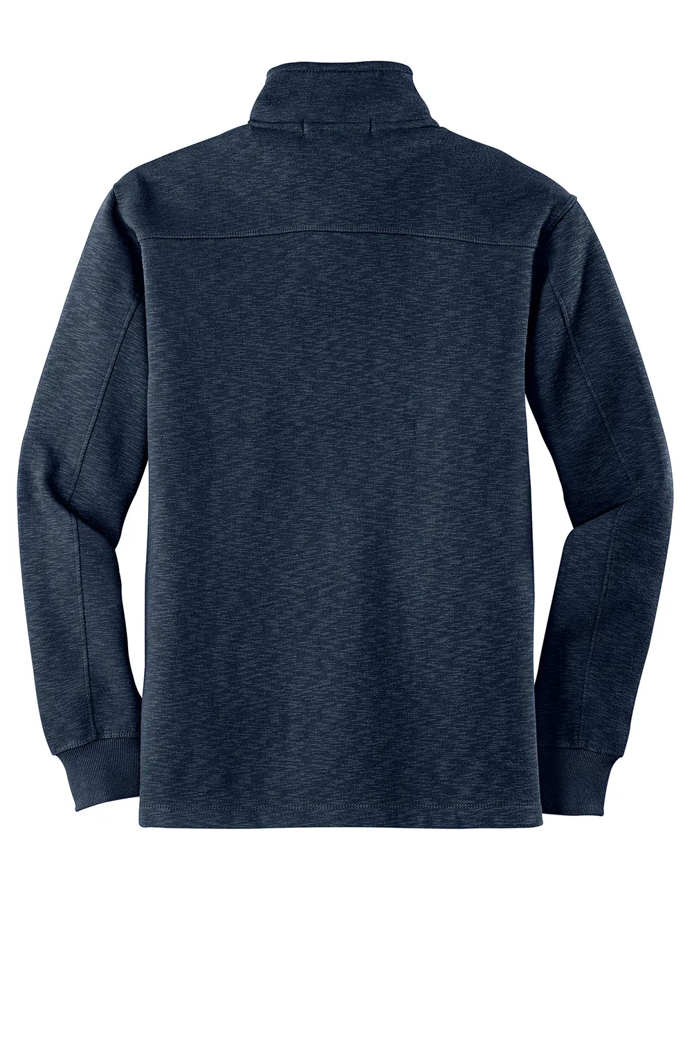 Port Authority Mens Slub Fleece 1/4 Zip Sweatshirt - Navy Blue  Premium quality Clothing Port-Authority