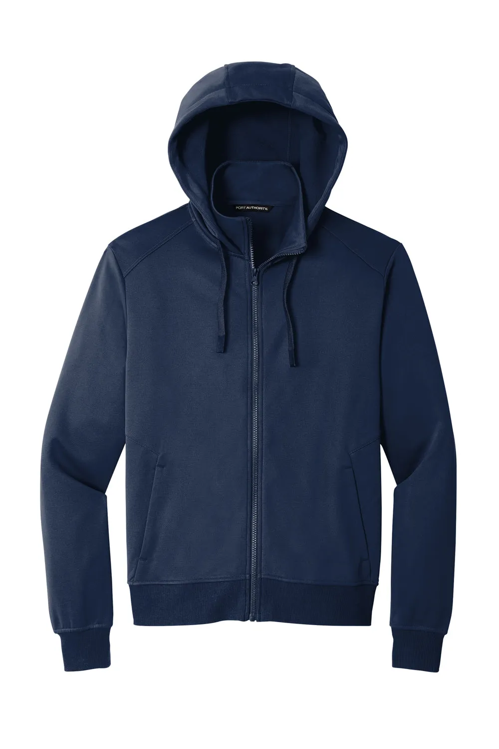 Port Authority Mens Smooth Fleece Full Zip Hooded Jacket - River Navy Blue  Premium quality Clothing Port-Authority