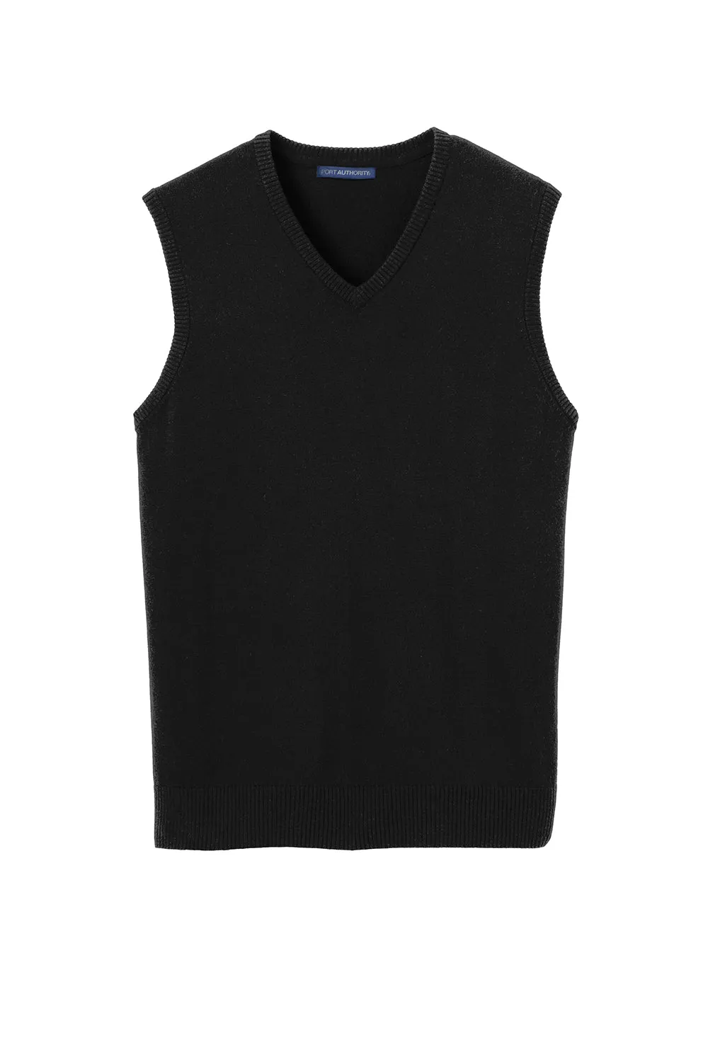 Port Authority Mens V-Neck Sweater Vest - Black - Closeout  Premium quality Clothing Port-Authority