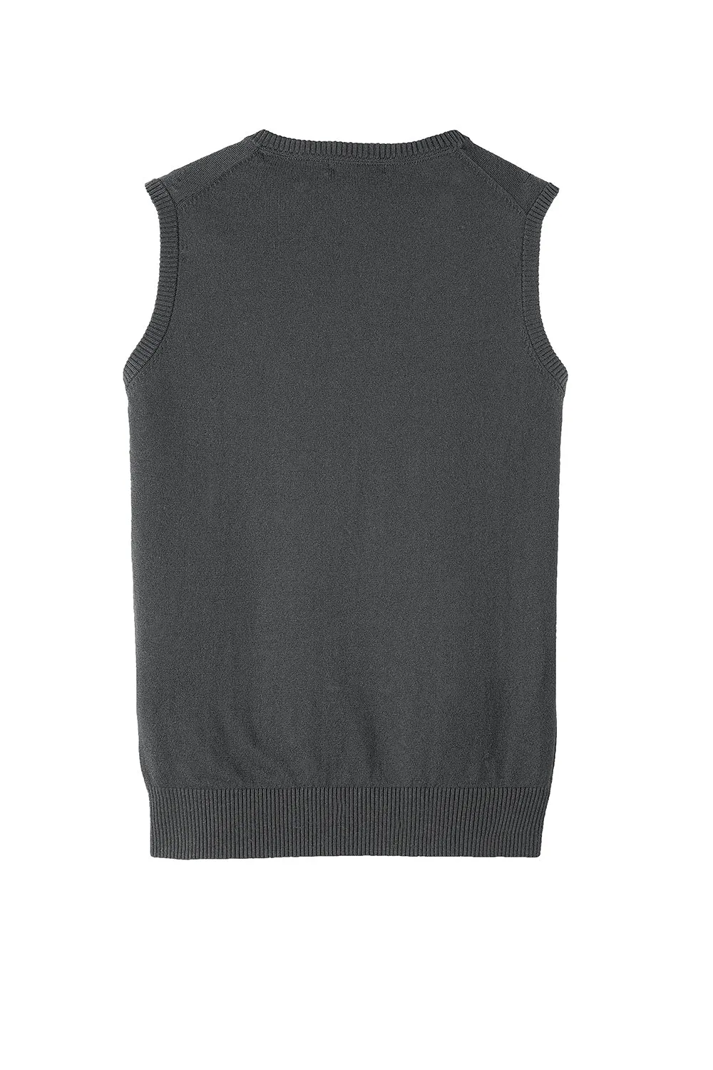Port Authority Mens V-Neck Sweater Vest - Heather Charcoal Grey - Closeout  Premium quality Clothing Port-Authority
