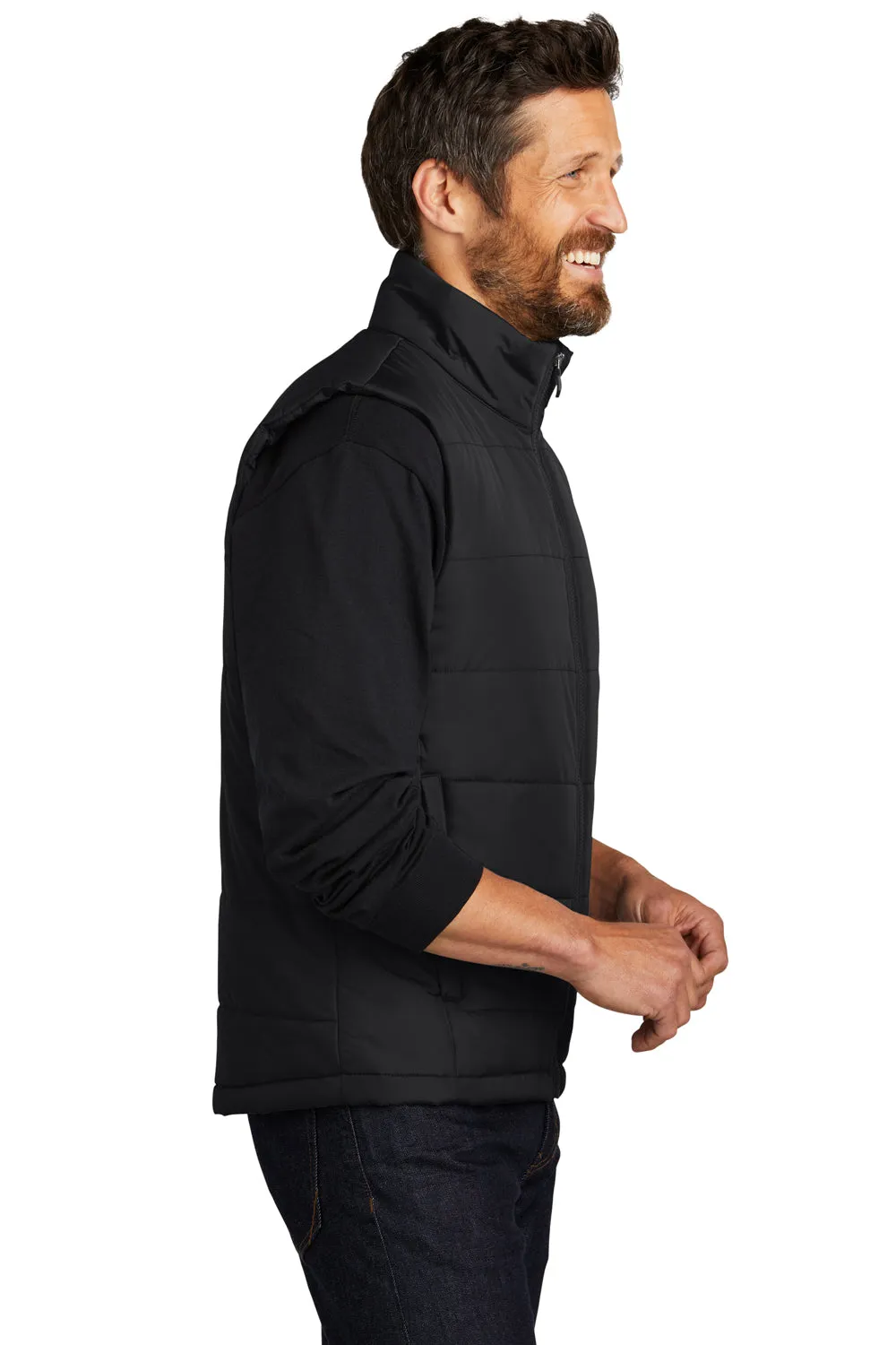 Port Authority Mens Water Resistant Full Zip Puffer Vest - Deep Black  Premium quality Clothing Port-Authority