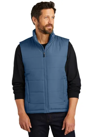 Port Authority Mens Water Resistant Full Zip Puffer Vest - Dusk Blue  Premium quality Clothing Port-Authority
