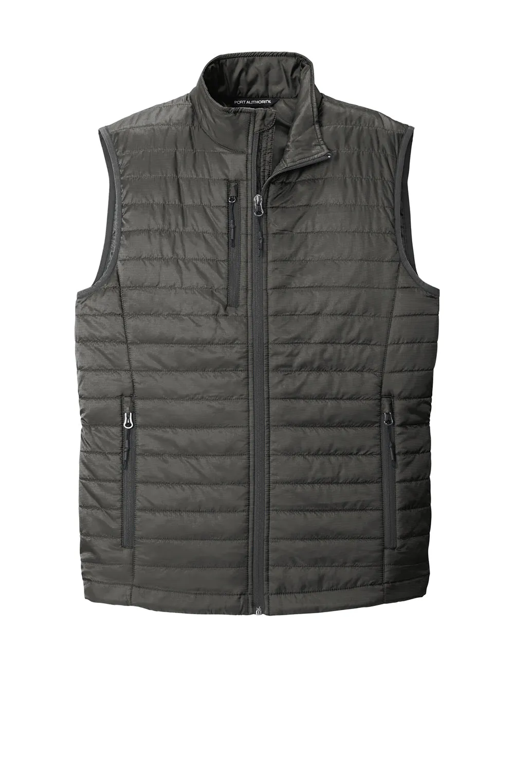 Port Authority Mens Water Resistant Packable Puffy Full Zip Vest - Sterling Grey/Graphite Grey  Premium quality Clothing Port-Authority