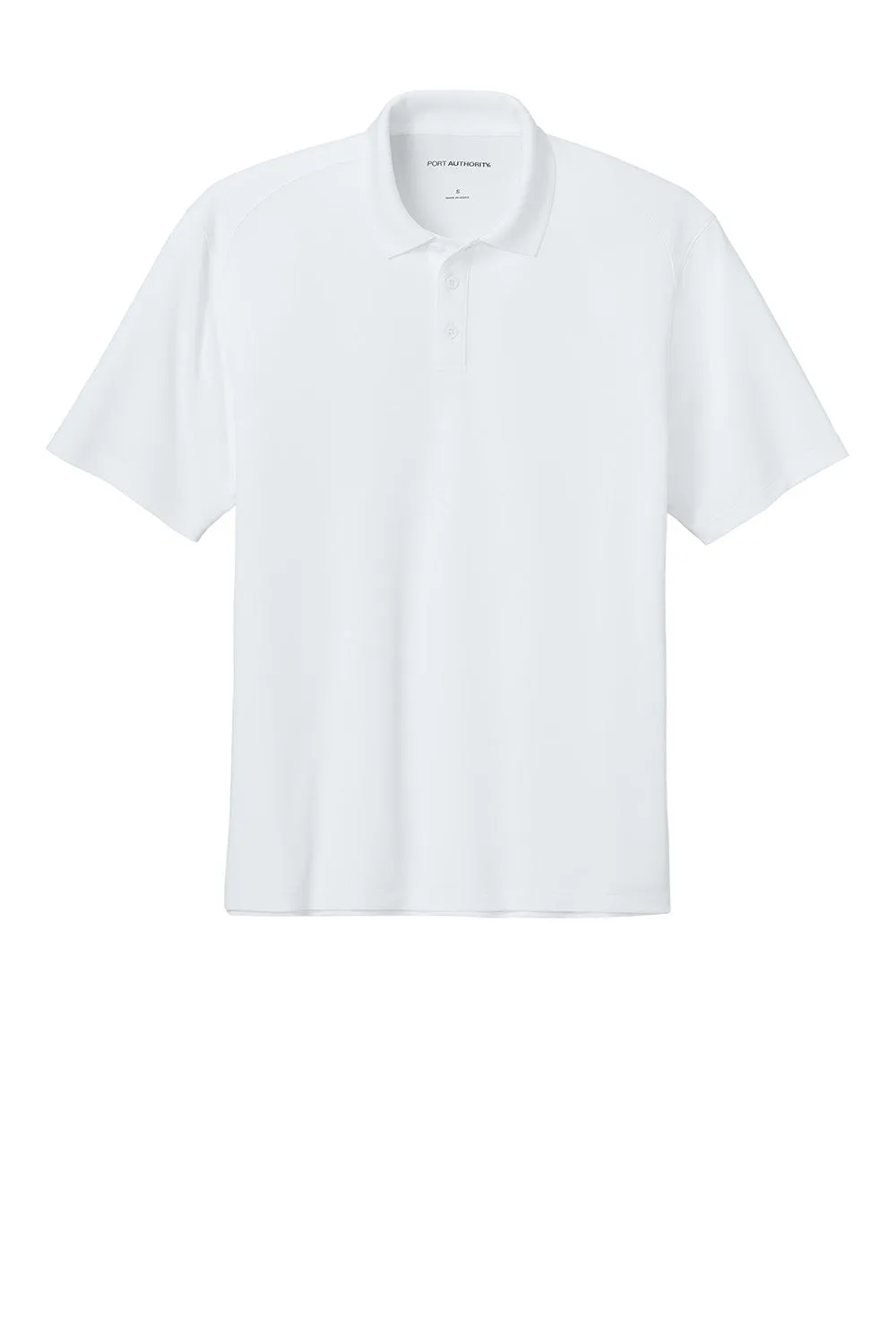 Port Authority Mens Wearever Moisture Wicking Pique Short Sleeve Polo Shirt - White  Premium quality Clothing Port-Authority
