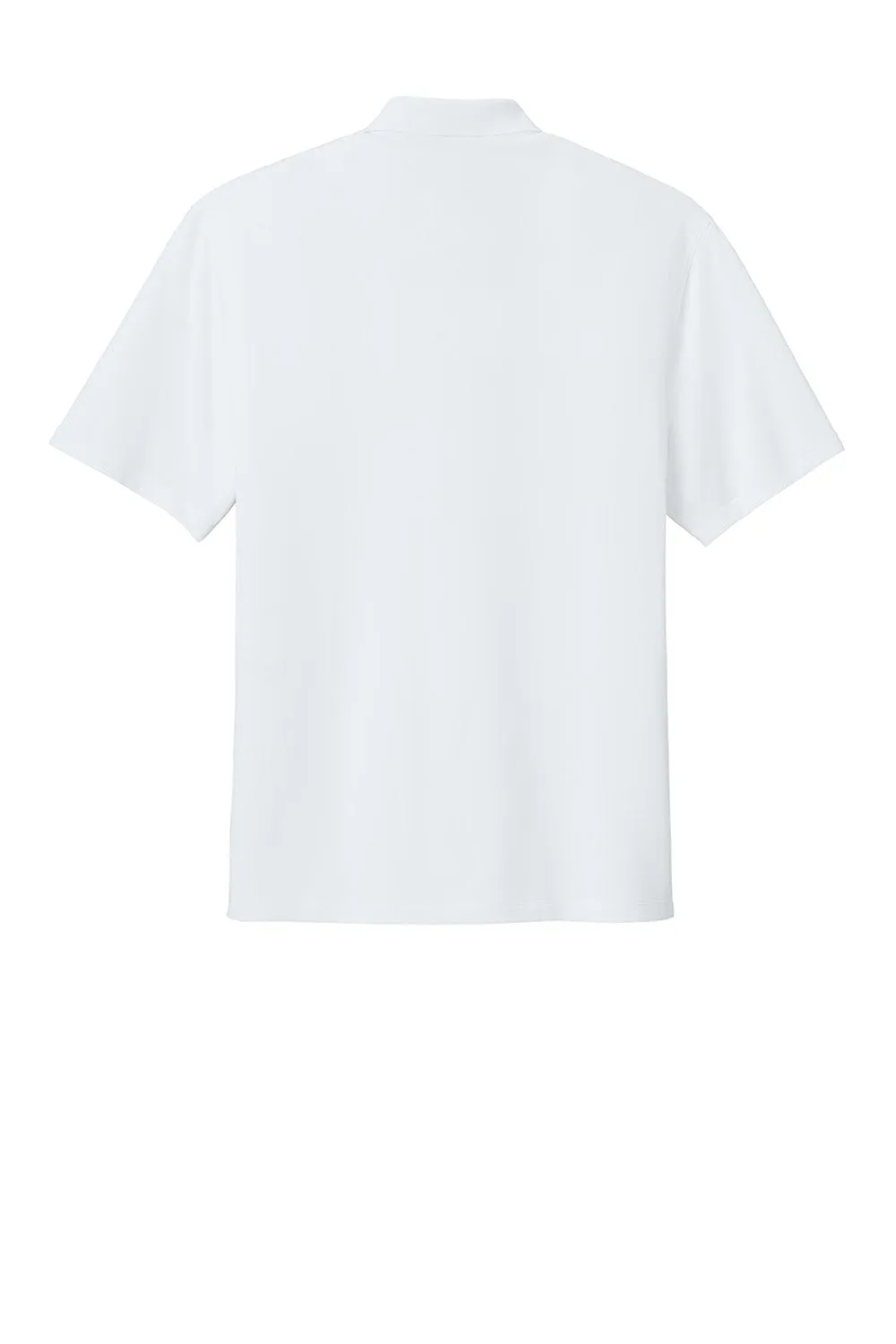 Port Authority Mens Wearever Moisture Wicking Pique Short Sleeve Polo Shirt - White  Premium quality Clothing Port-Authority