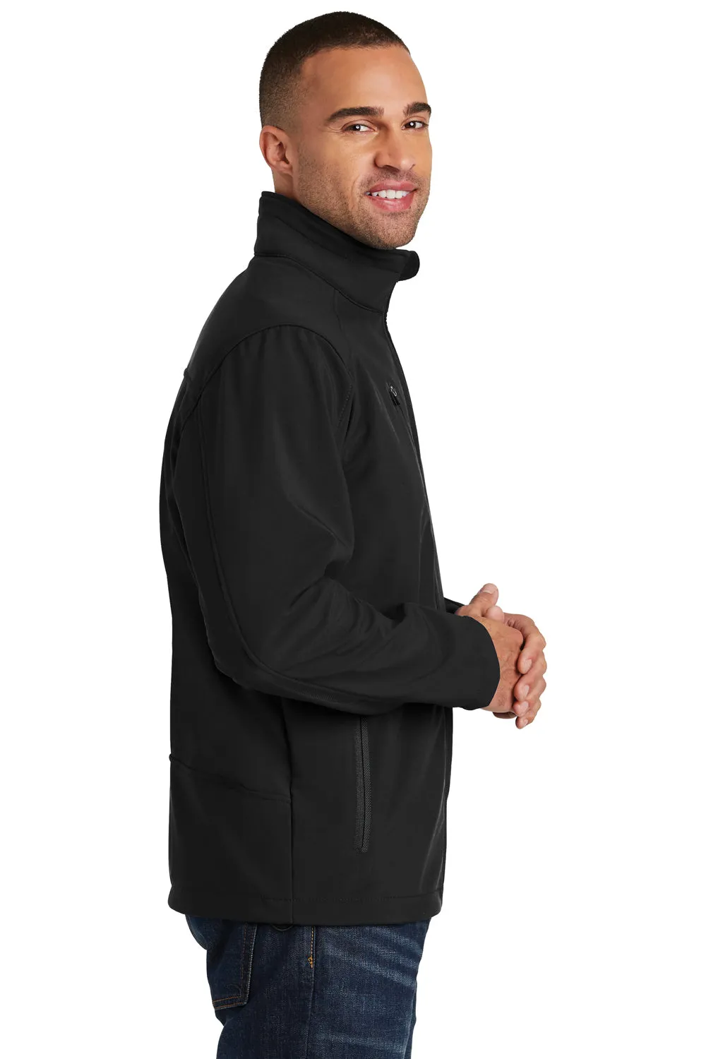 Port Authority Mens Welded Wind & Water Resistant Full Zip Jacket - Black  Premium quality Clothing Port-Authority