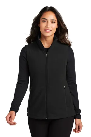 Port Authority Womens Accord Pill Resistant Microfleece Full Zip Vest - Black  Premium quality Clothing Port-Authority