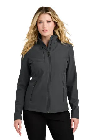 Port Authority Womens C-FREE Core Water Resistant Soft Shell Full Zip Jacket - Steel Grey  Premium quality Clothing Port-Authority