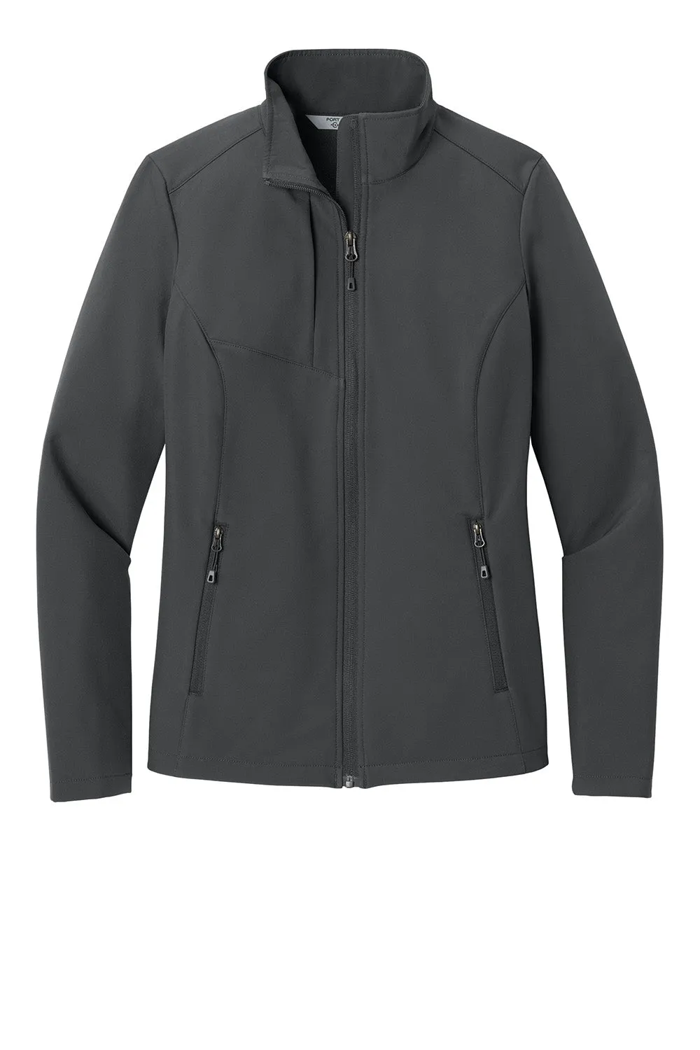 Port Authority Womens C-FREE Core Water Resistant Soft Shell Full Zip Jacket - Steel Grey  Premium quality Clothing Port-Authority