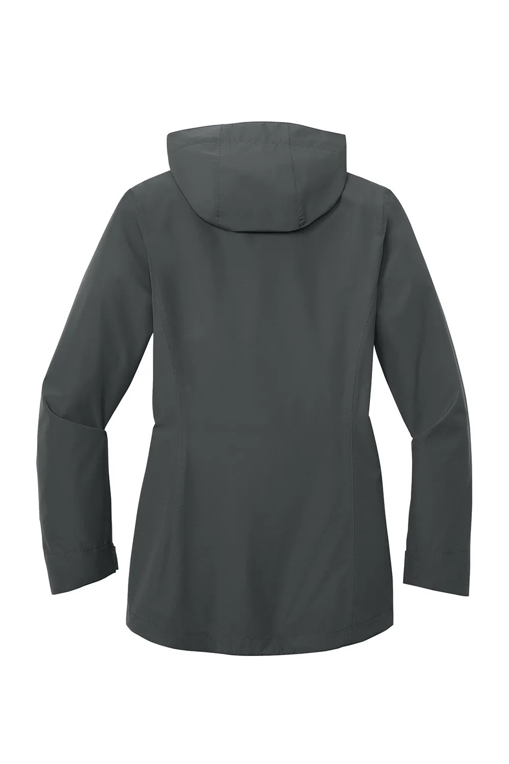 Port Authority Womens C-FREE Water Resistant Full Zip Hooded Rain Jacket - Steel Grey  Premium quality Clothing Port-Authority
