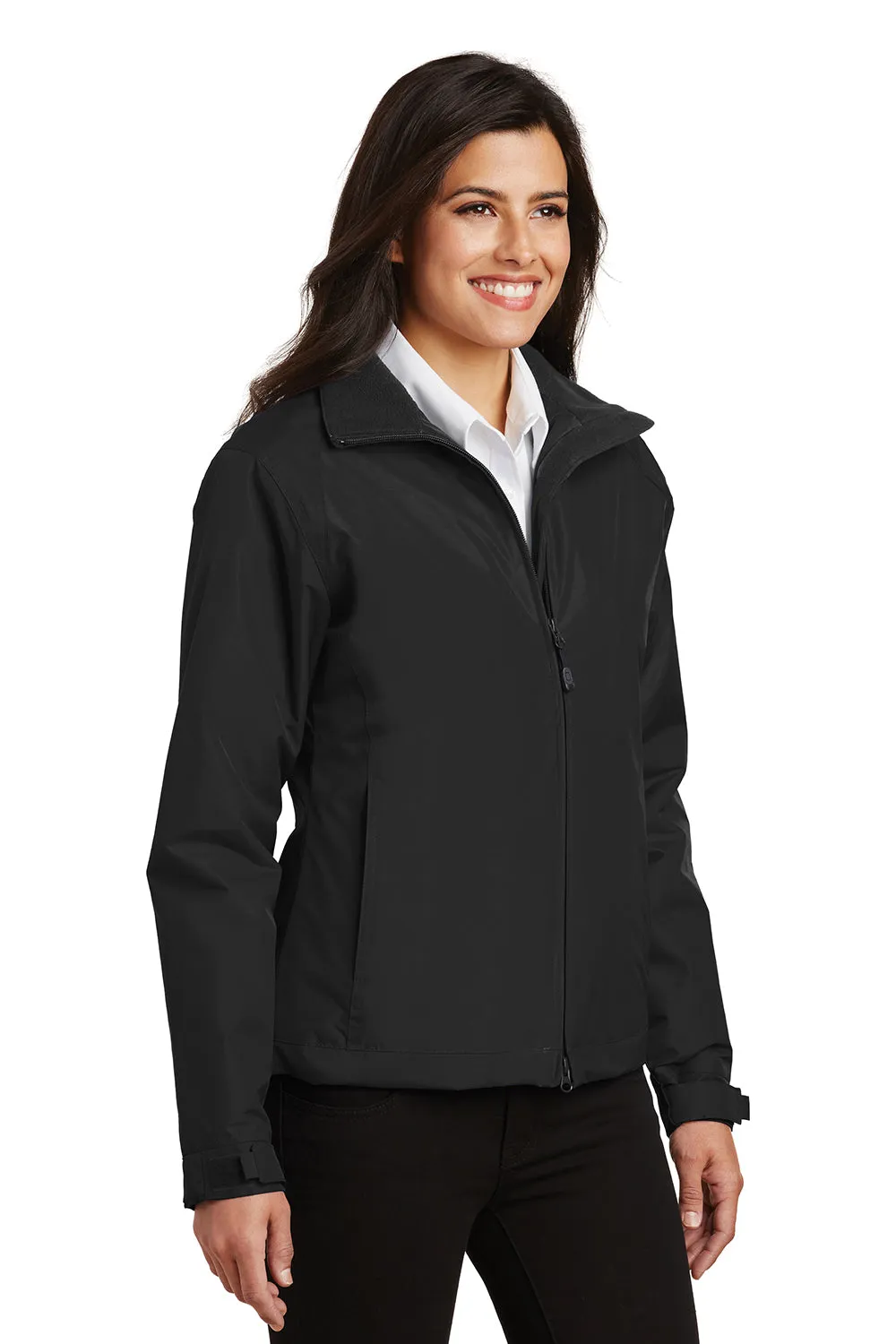 Port Authority Womens Challenger Wind & Water Resistant Full Zip Jacket - Black  Premium quality Clothing Port-Authority