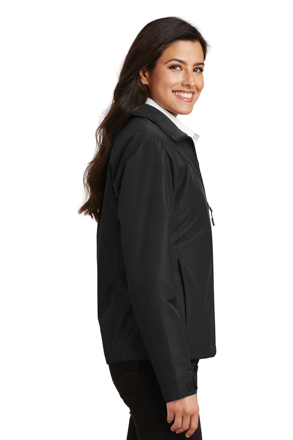 Port Authority Womens Challenger Wind & Water Resistant Full Zip Jacket - Black  Premium quality Clothing Port-Authority
