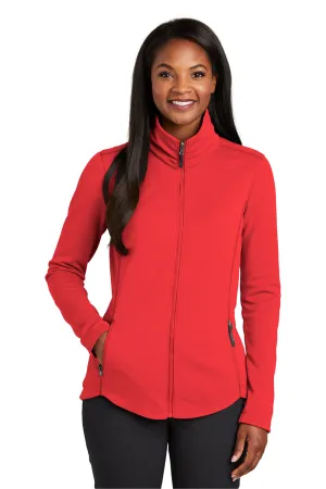 Port Authority Womens Collective Full Zip Smooth Fleece Jacket - Pepper Red - Closeout  Premium quality Clothing Port-Authority