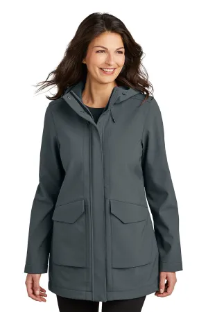 Port Authority Womens Collective Outer Water Resistant Soft Shell Full Zip Hooded Parka - Graphite Grey  Premium quality Clothing Port-Authority