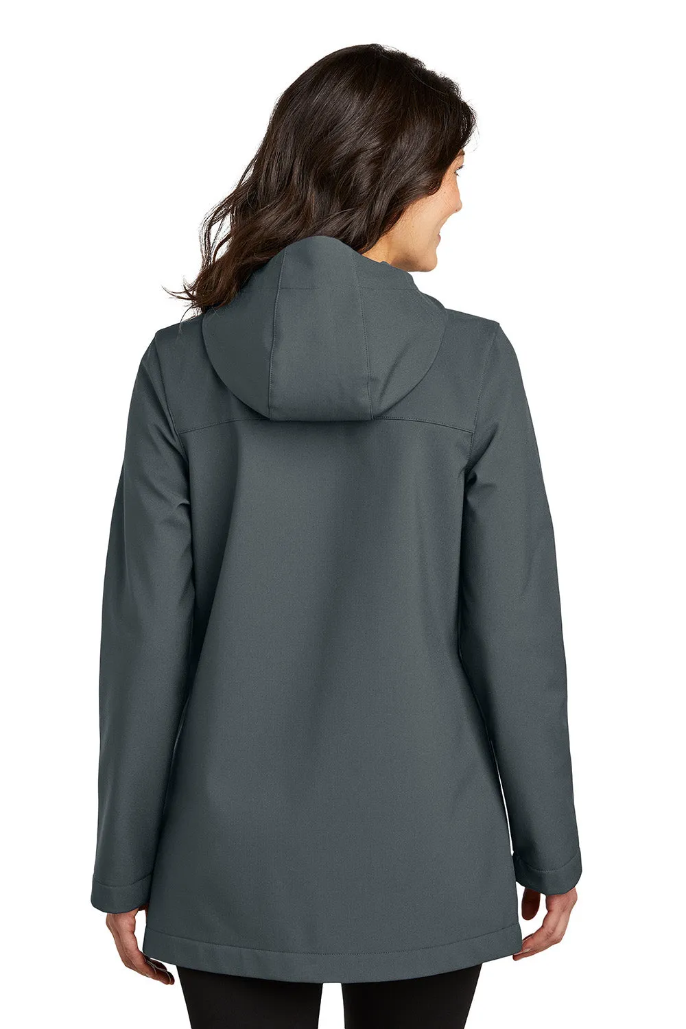 Port Authority Womens Collective Outer Water Resistant Soft Shell Full Zip Hooded Parka - Graphite Grey  Premium quality Clothing Port-Authority
