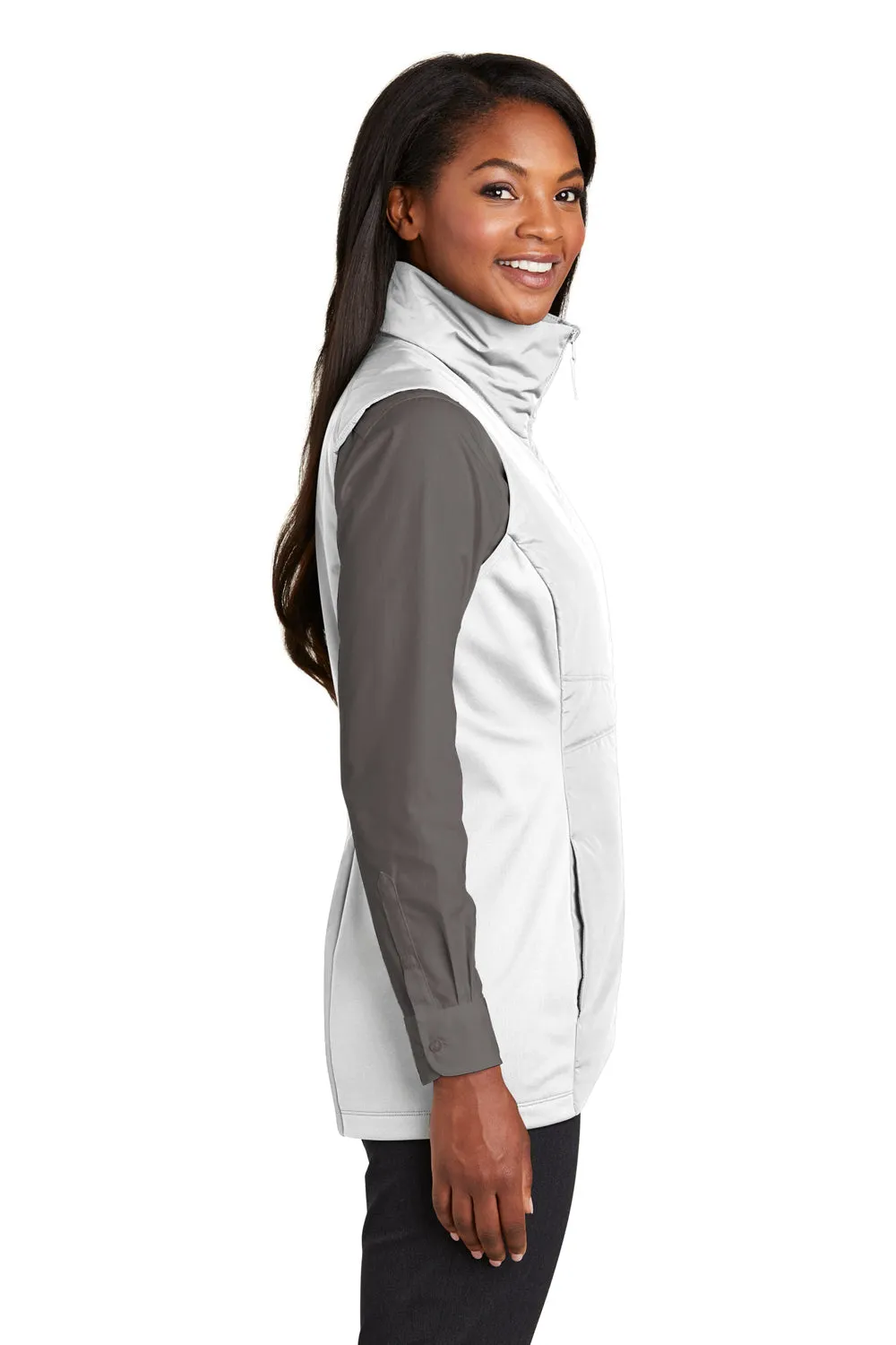 Port Authority Womens Collective Wind & Water Resistant Full Zip Vest - White  Premium quality Clothing Port-Authority