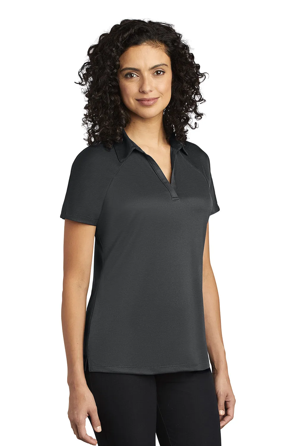 Port Authority Womens Crossover Moisture Wicking Short Sleeve Polo Shirt - Battleship Grey  Premium quality Clothing Port-Authority