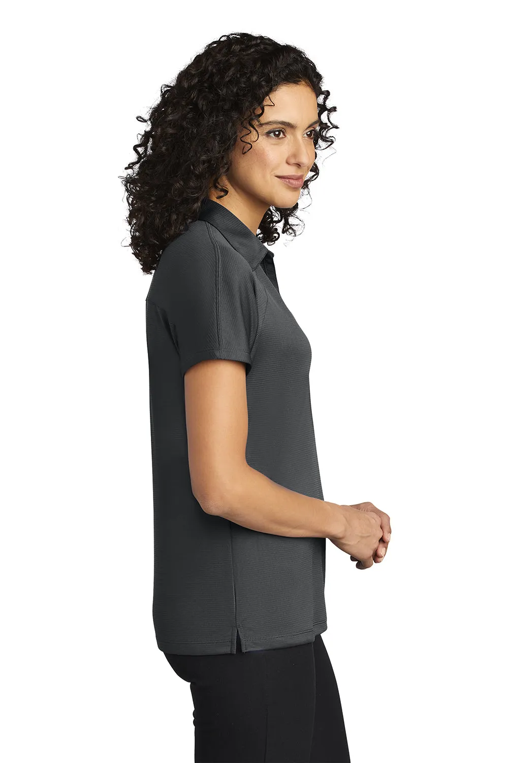 Port Authority Womens Crossover Moisture Wicking Short Sleeve Polo Shirt - Battleship Grey  Premium quality Clothing Port-Authority