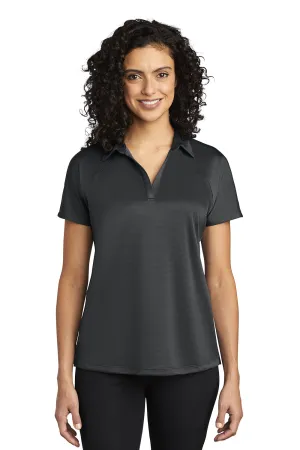 Port Authority Womens Crossover Moisture Wicking Short Sleeve Polo Shirt - Battleship Grey  Premium quality Clothing Port-Authority