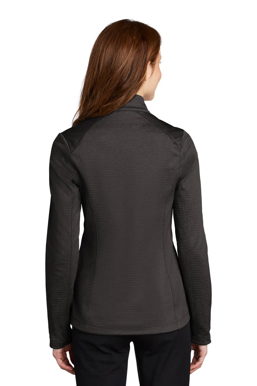 Port Authority Womens Diamond Fleece Full Zip Jacket - Heather Dark Charcoal Grey - Closeout  Premium quality Clothing Port-Authority