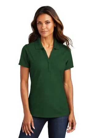 Port Authority Womens EZPerformance Moisture Wicking Short Sleeve Polo Shirt - Deep Forest Green - Closeout  Premium quality Clothing Port-Authority