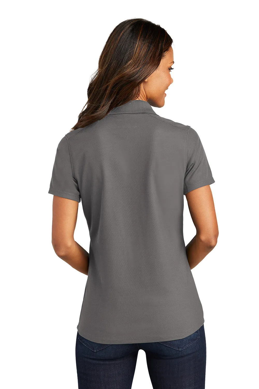 Port Authority Womens EZPerformance Moisture Wicking Short Sleeve Polo Shirt - Sterling Grey  Premium quality Clothing Port-Authority
