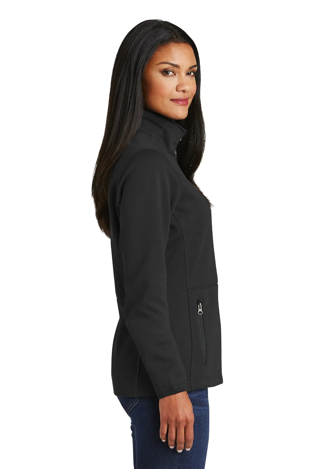 Port Authority Womens Full Zip Fleece Jacket - Black  Premium quality Clothing Port-Authority