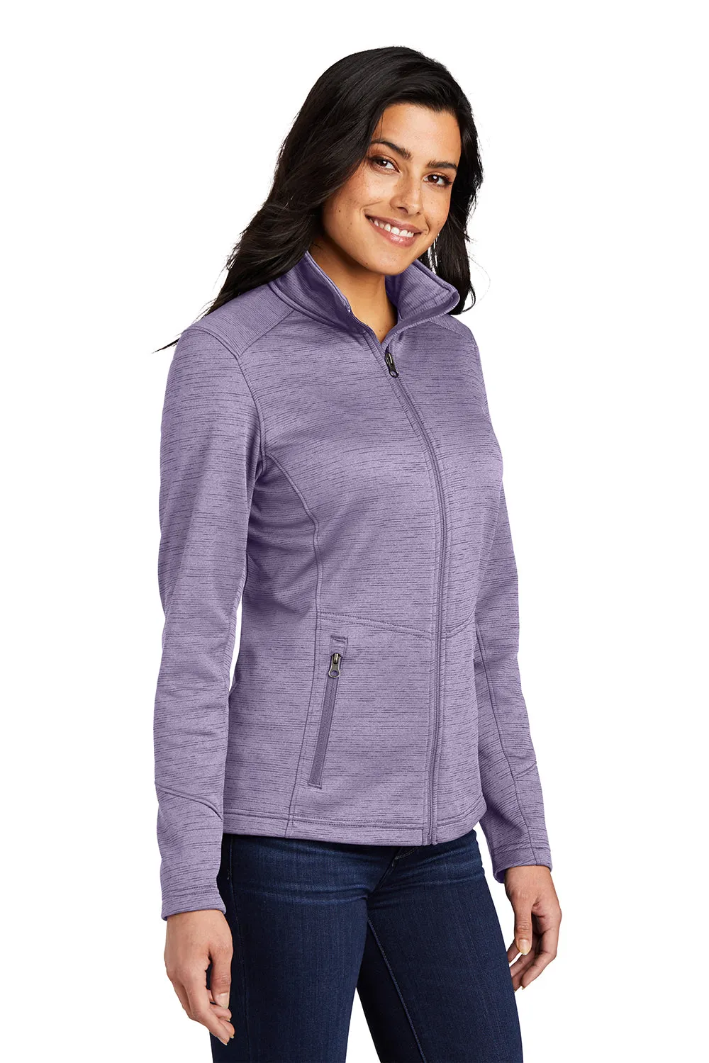 Port Authority Womens Full Zip Fleece Jacket - Purple  Premium quality Clothing Port-Authority
