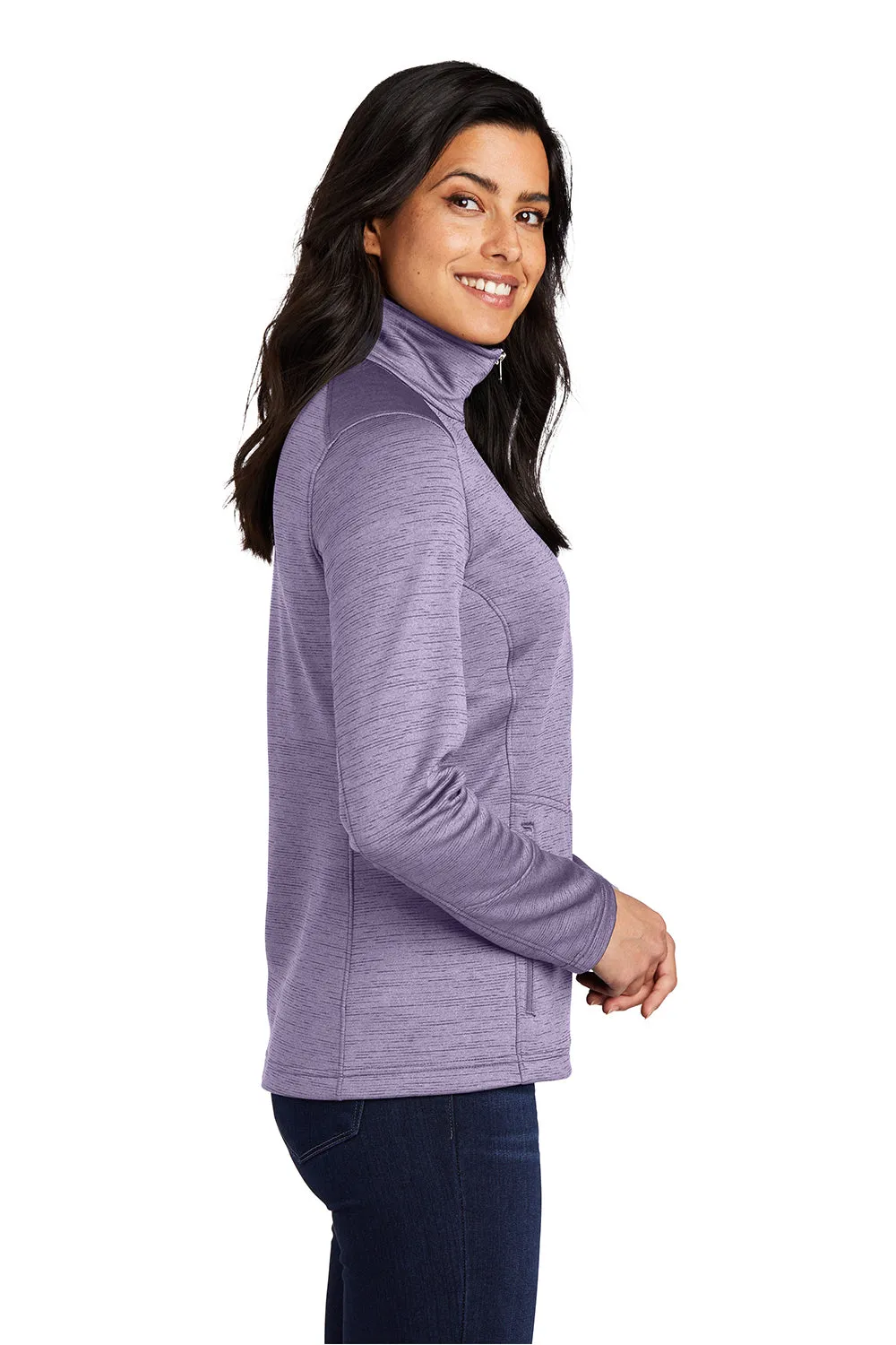 Port Authority Womens Full Zip Fleece Jacket - Purple  Premium quality Clothing Port-Authority