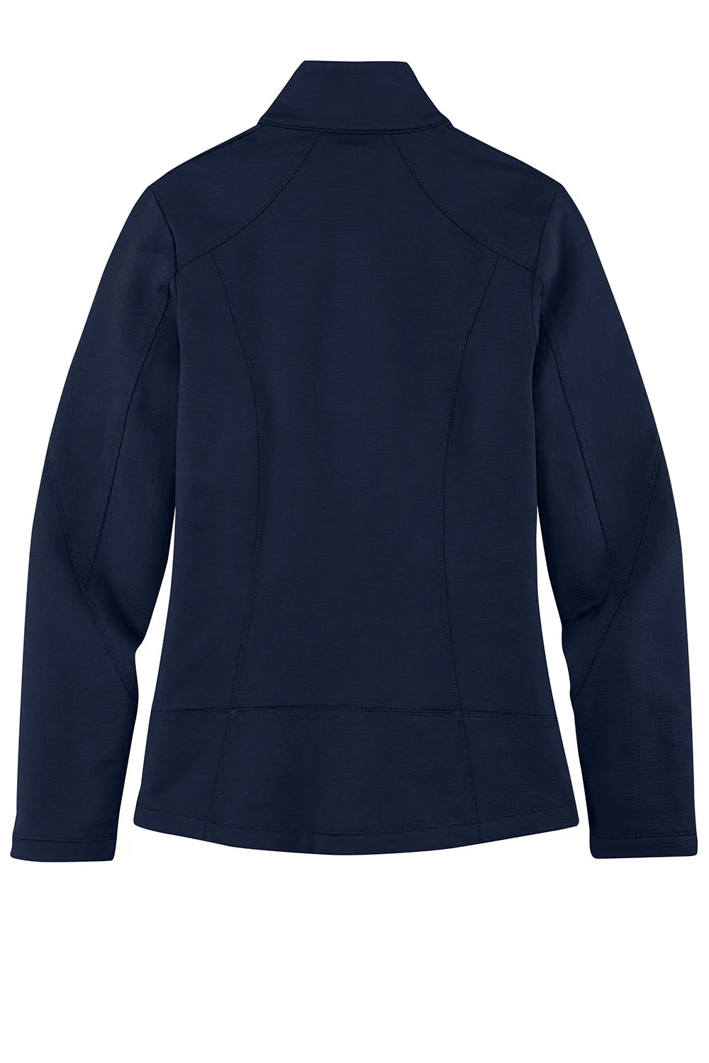 Port Authority Womens Grid Fleece Full Zip Jacket - River Navy Blue  Premium quality Clothing Port-Authority