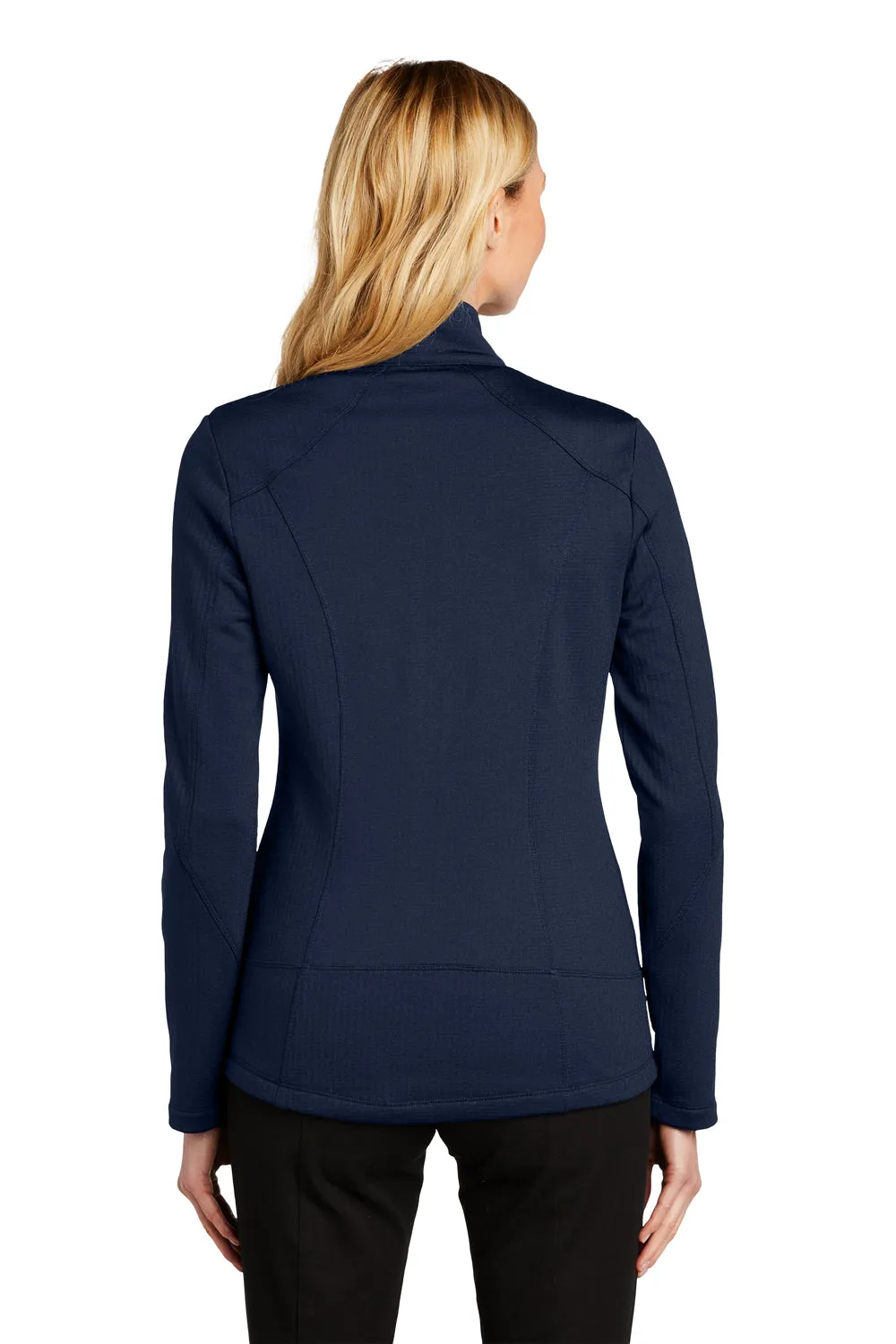 Port Authority Womens Grid Fleece Full Zip Jacket - River Navy Blue  Premium quality Clothing Port-Authority