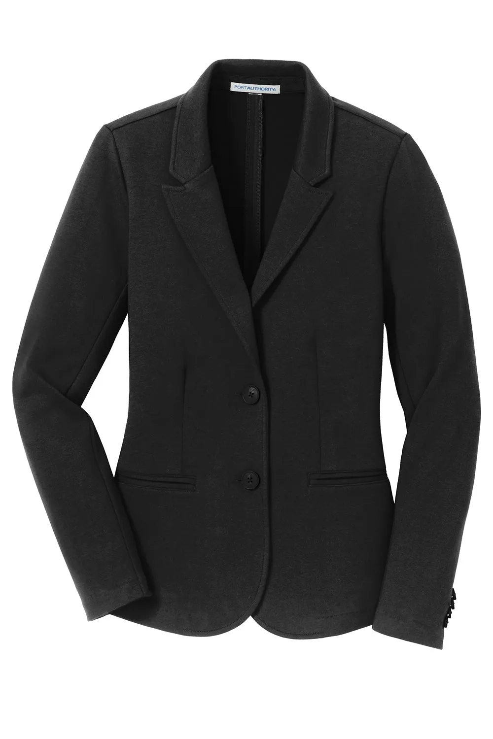 Port Authority Womens Knit Button Down Blazer - Black  Premium quality Clothing Port-Authority