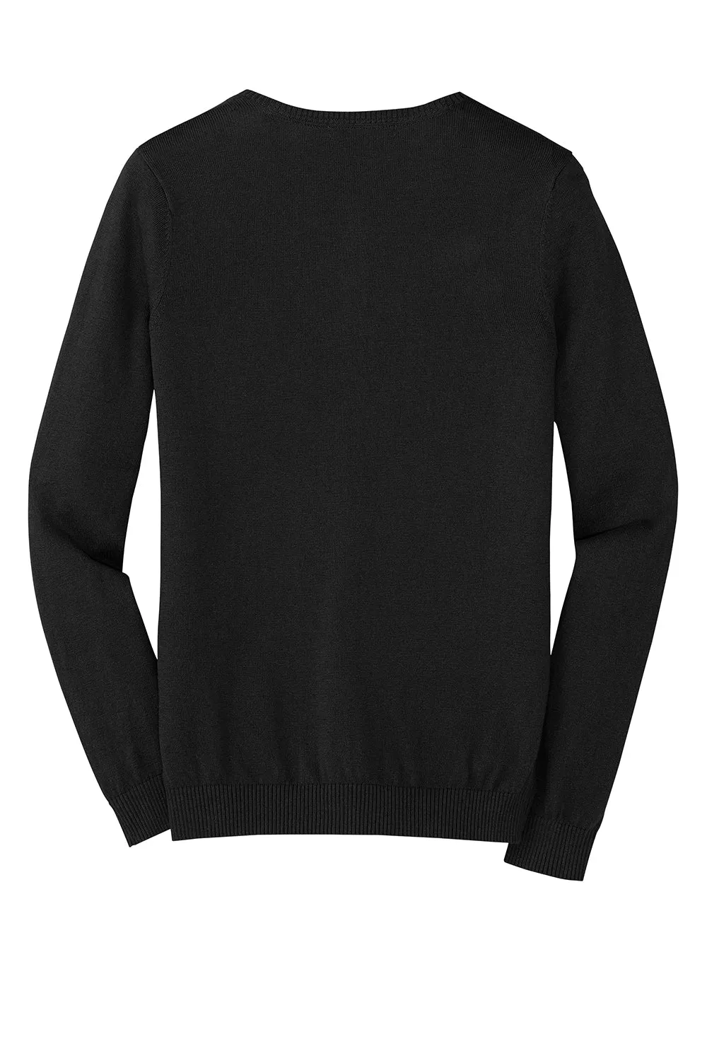 Port Authority Womens Long Sleeve Cardigan Sweater - Black - Closeout  Premium quality Clothing Port-Authority