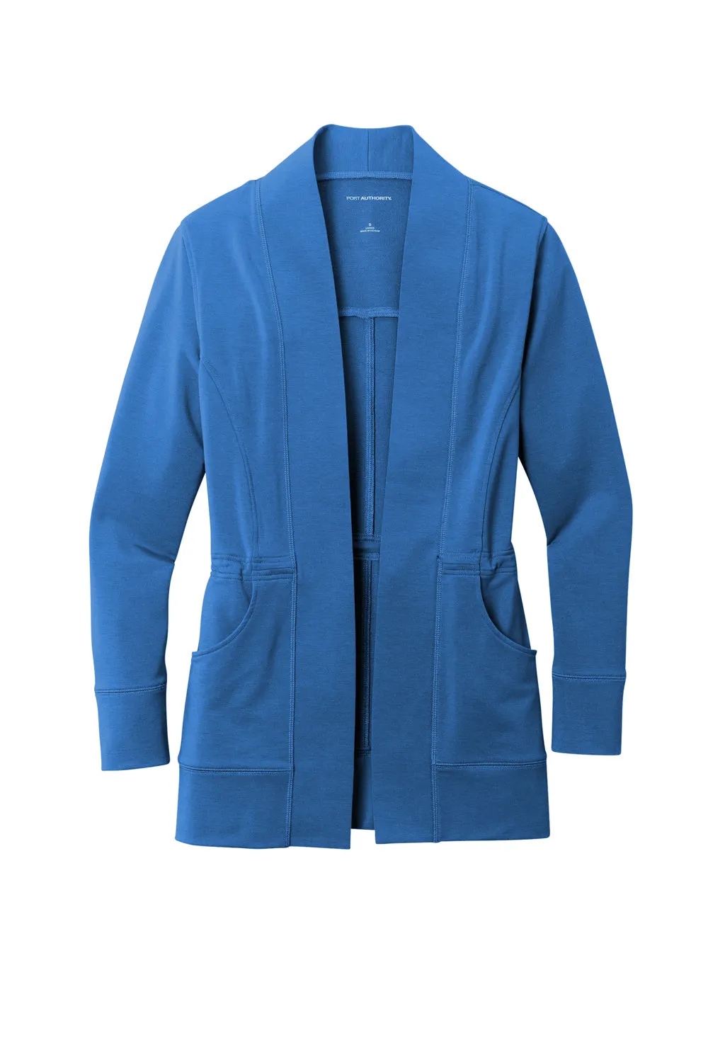 Port Authority Womens Microterry Snag Resistant Long Sleeve Cardigan Sweater - Aegean Blue  Premium quality Clothing Port-Authority