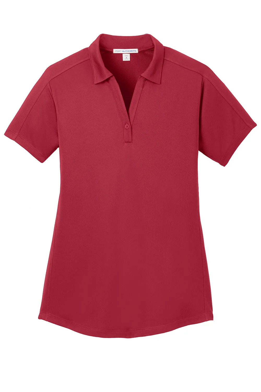 Port Authority Womens Moisture Wicking Short Sleeve Polo Shirt - Rich Red  Premium quality Clothing Port-Authority