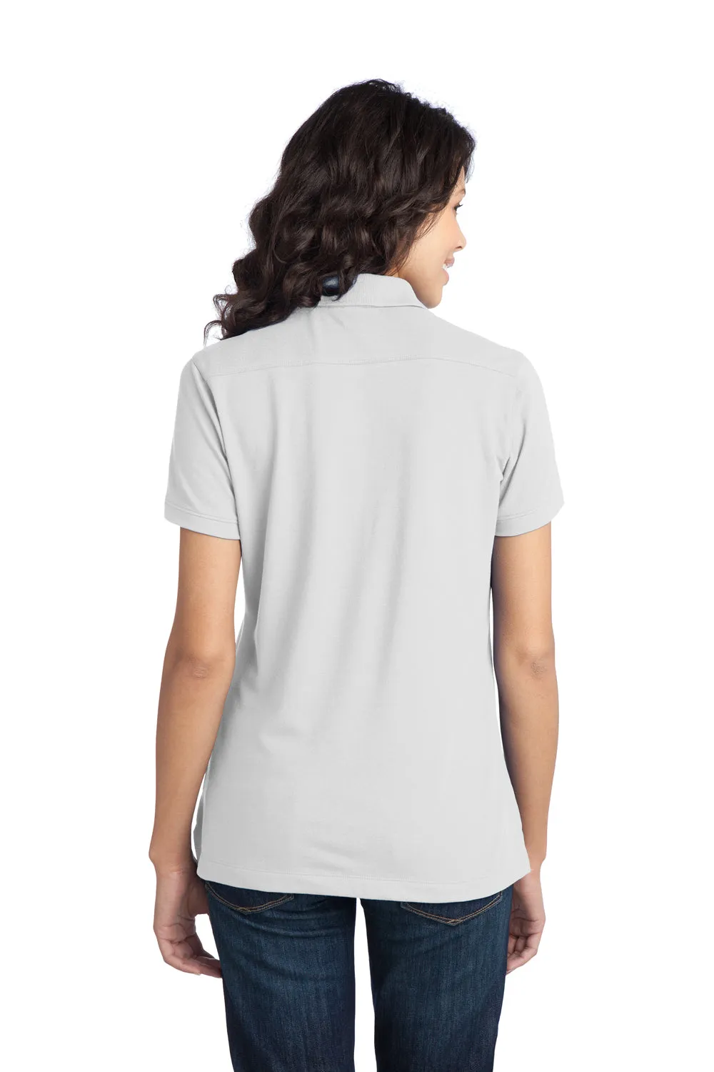 Port Authority Womens Moisture Wicking Short Sleeve Polo Shirt - White - Closeout  Premium quality Clothing Port-Authority