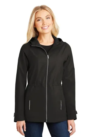 Port Authority Womens Northwest Slicker Waterproof Full Zip Hooded Jacket - Black  Premium quality Clothing Port-Authority