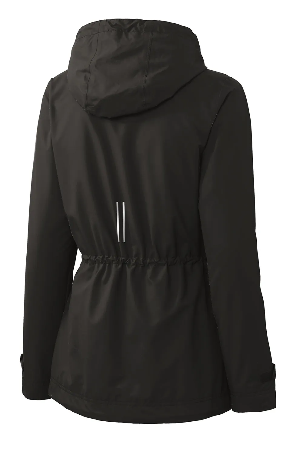 Port Authority Womens Northwest Slicker Waterproof Full Zip Hooded Jacket - Black  Premium quality Clothing Port-Authority
