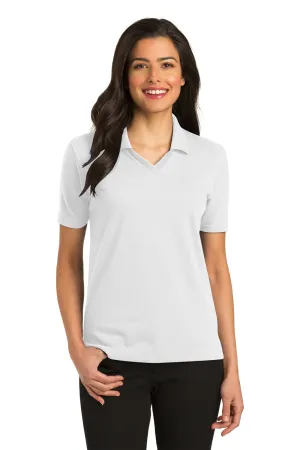Port Authority Womens Rapid Dry Moisture Wicking Short Sleeve Polo Shirt - White  Premium quality Clothing Port-Authority