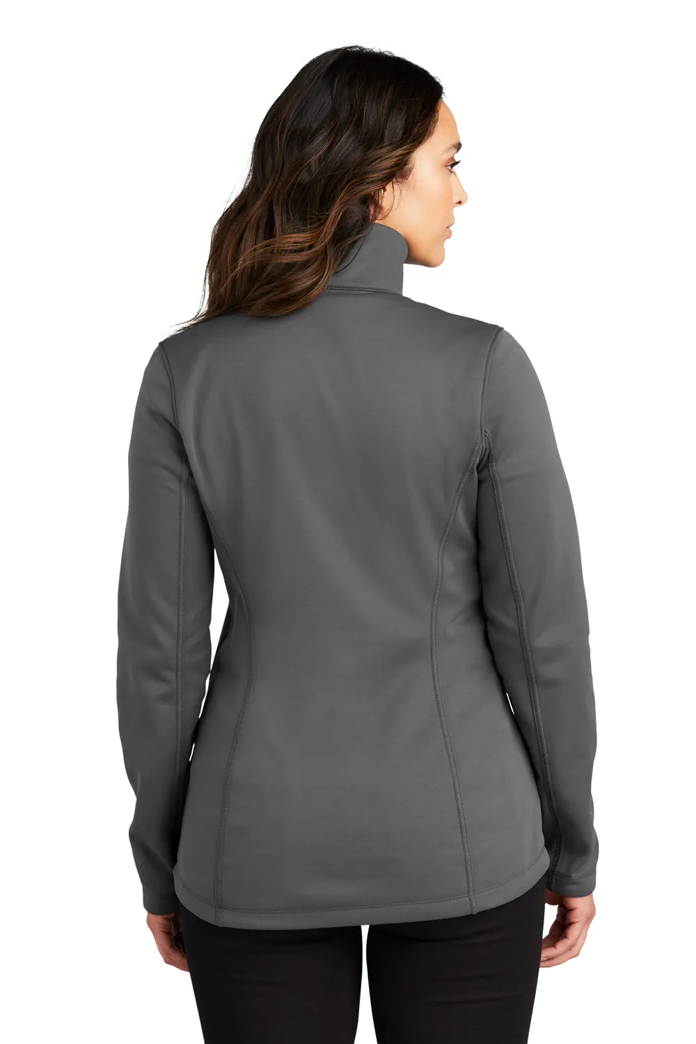 Port Authority Womens Smooth Fleece 1/4 Zip Hooded Jacket - Graphite Grey  Premium quality Clothing Port-Authority