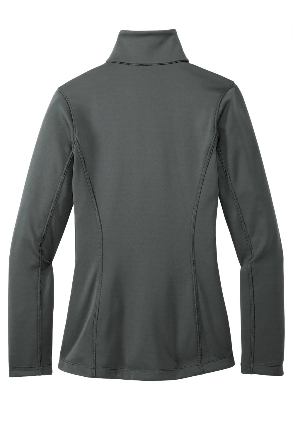 Port Authority Womens Smooth Fleece 1/4 Zip Hooded Jacket - Graphite Grey  Premium quality Clothing Port-Authority