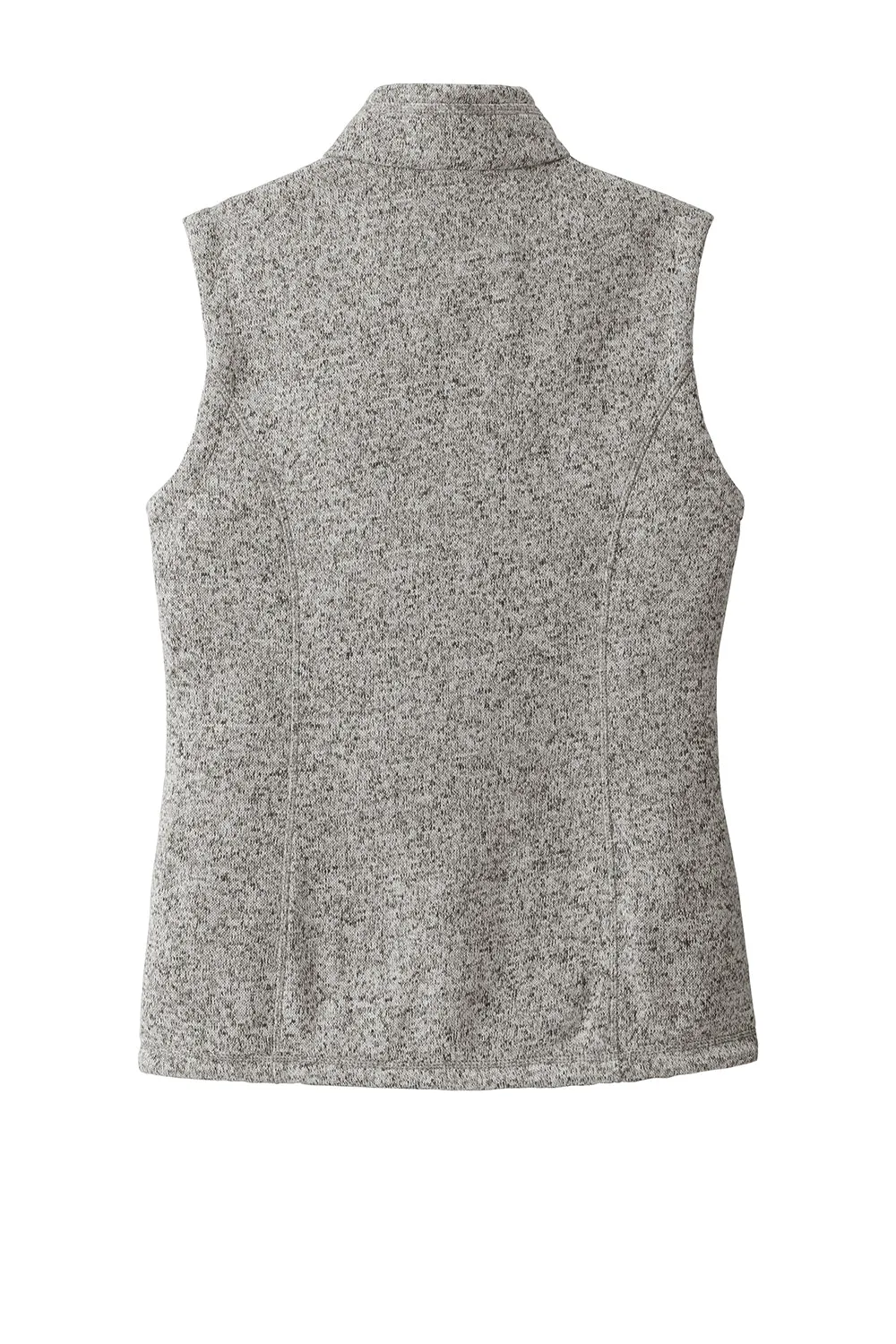 Port Authority Womens Sweater Fleece Full Zip Vest - Heather Grey  Premium quality Clothing Port-Authority