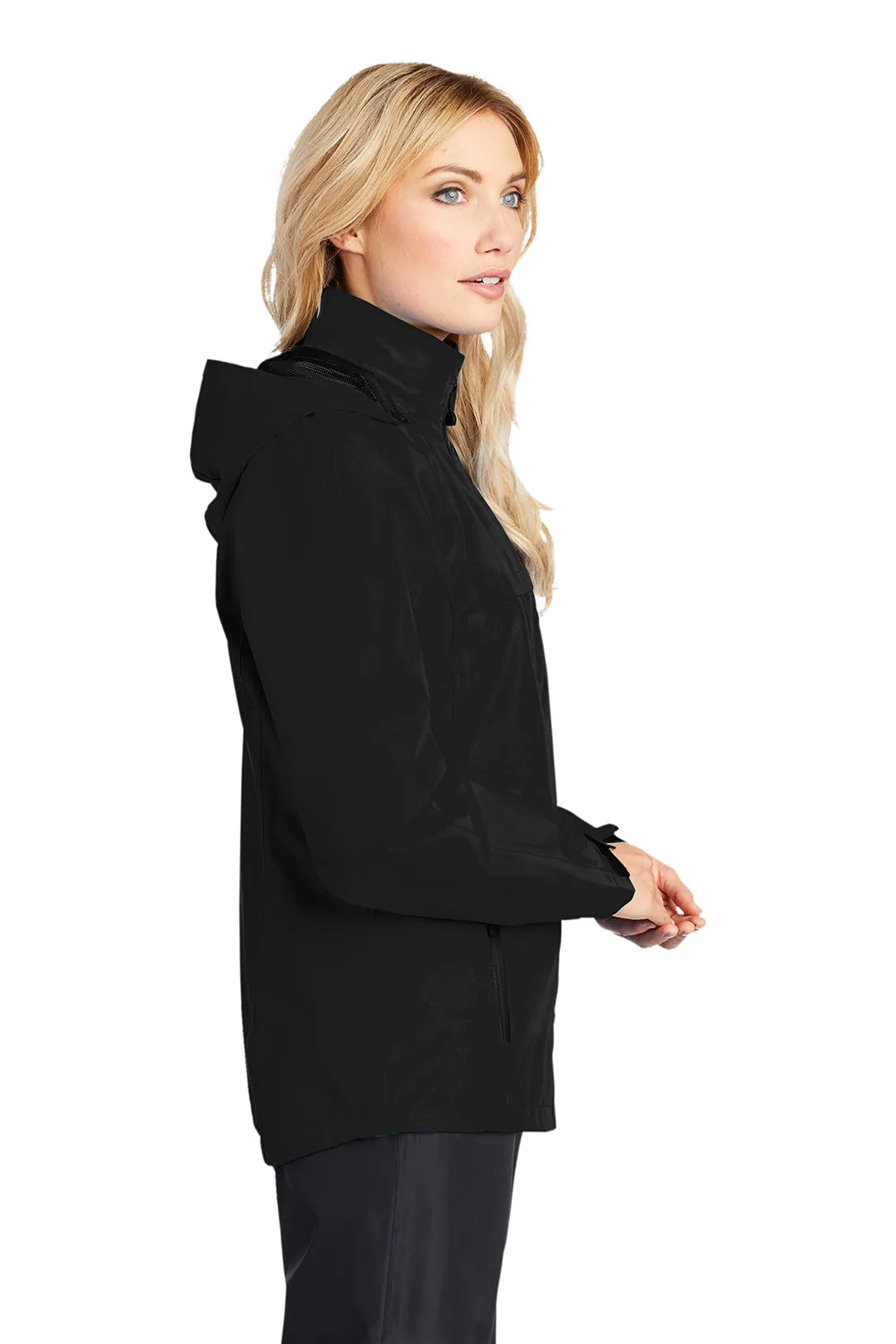Port Authority Womens Torrent Waterproof Full Zip Hooded Jacket - Black  Premium quality Clothing Port-Authority