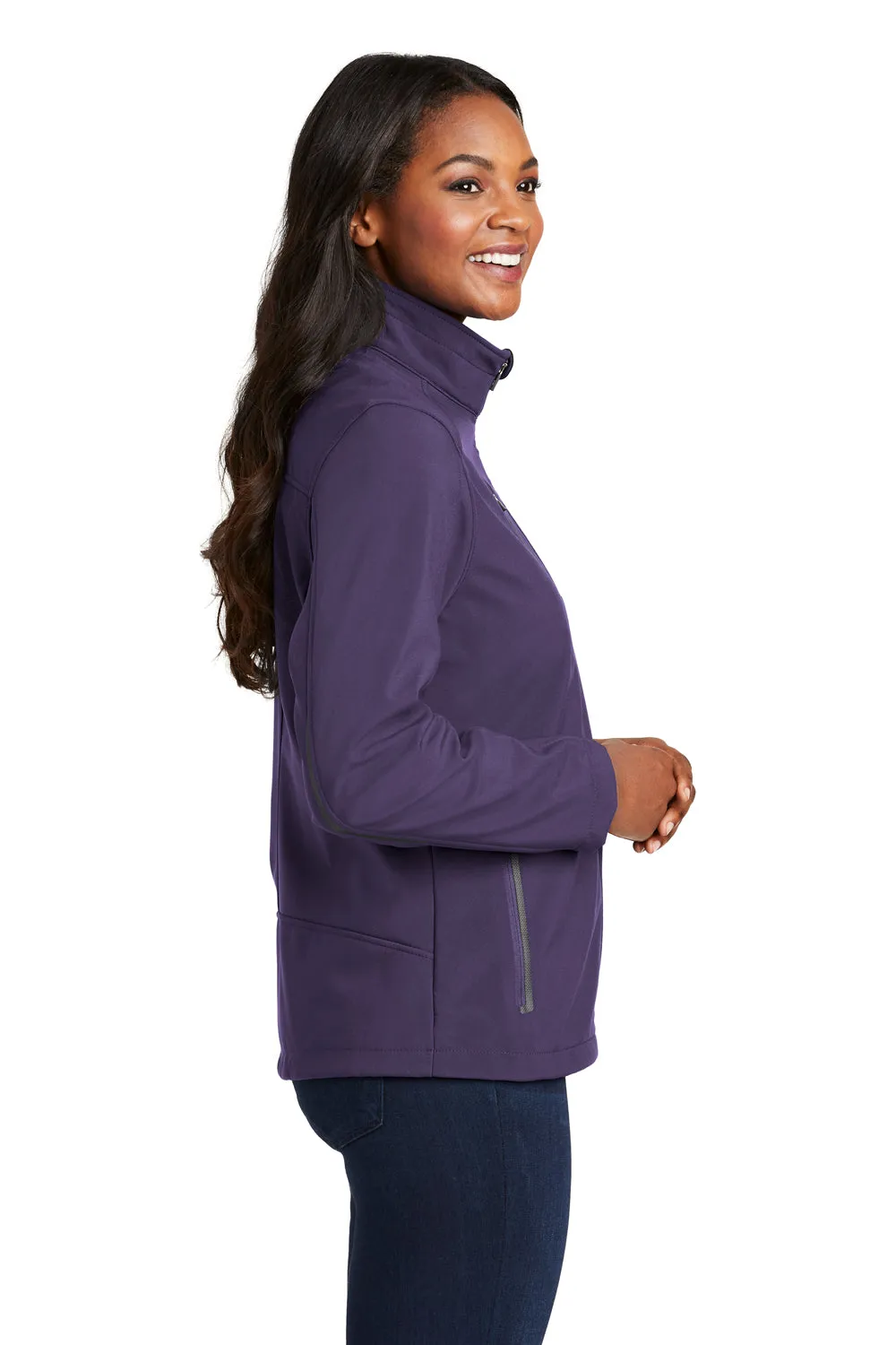 Port Authority Womens Welded Wind & Water Resistant Full Zip Jacket - Posh Purple  Premium quality Clothing Port-Authority