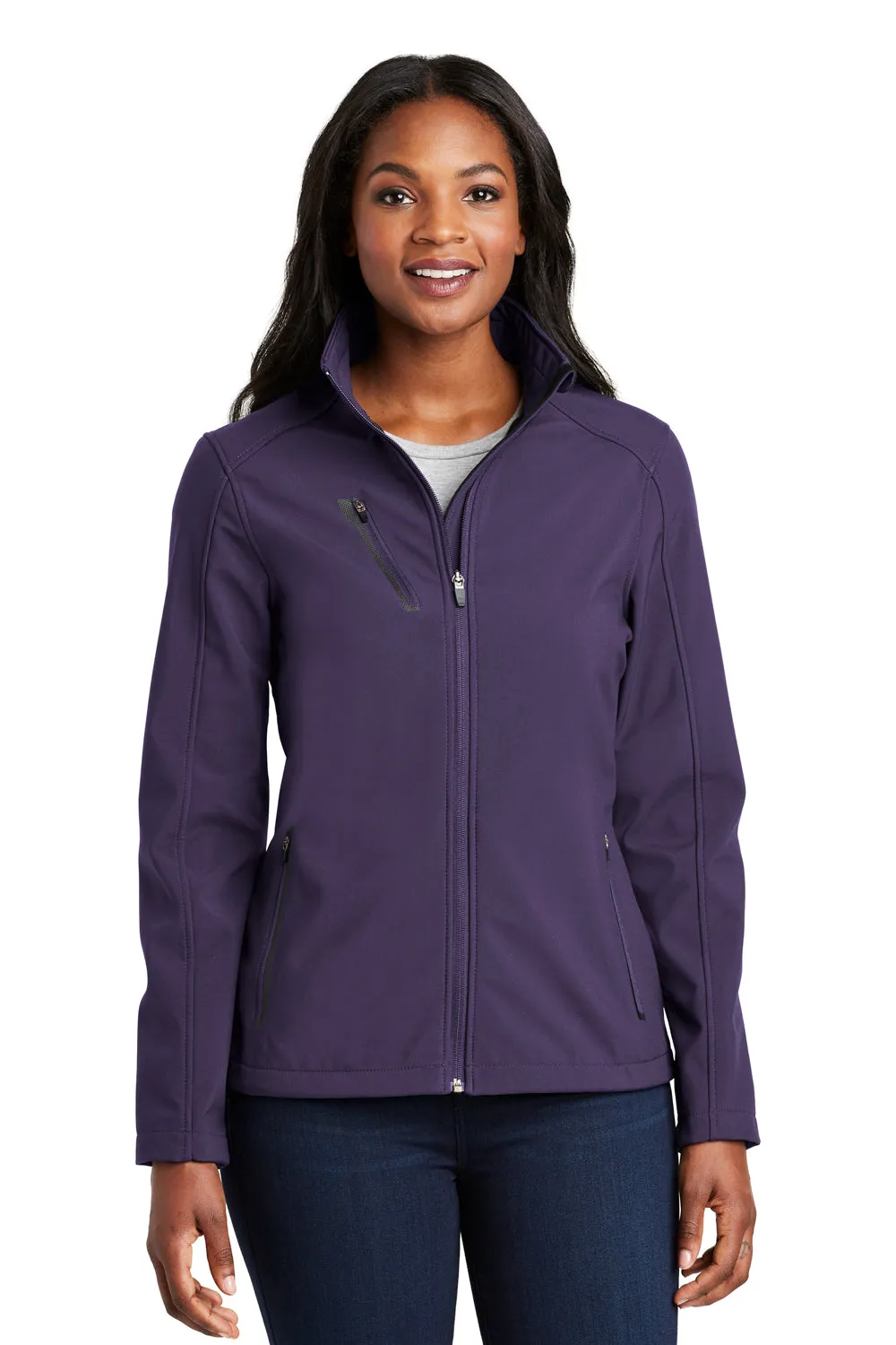 Port Authority Womens Welded Wind & Water Resistant Full Zip Jacket - Posh Purple  Premium quality Clothing Port-Authority