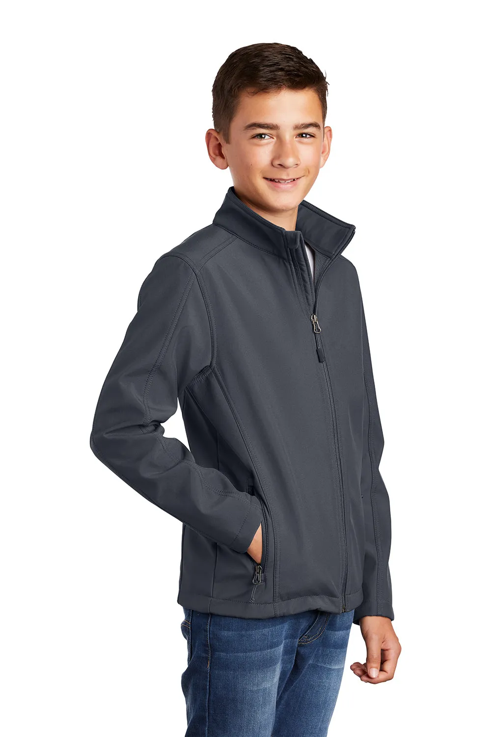 Port Authority Youth Core Wind & Water Resistant Full Zip Jacket - Battleship Grey  Premium quality Clothing Port-Authority