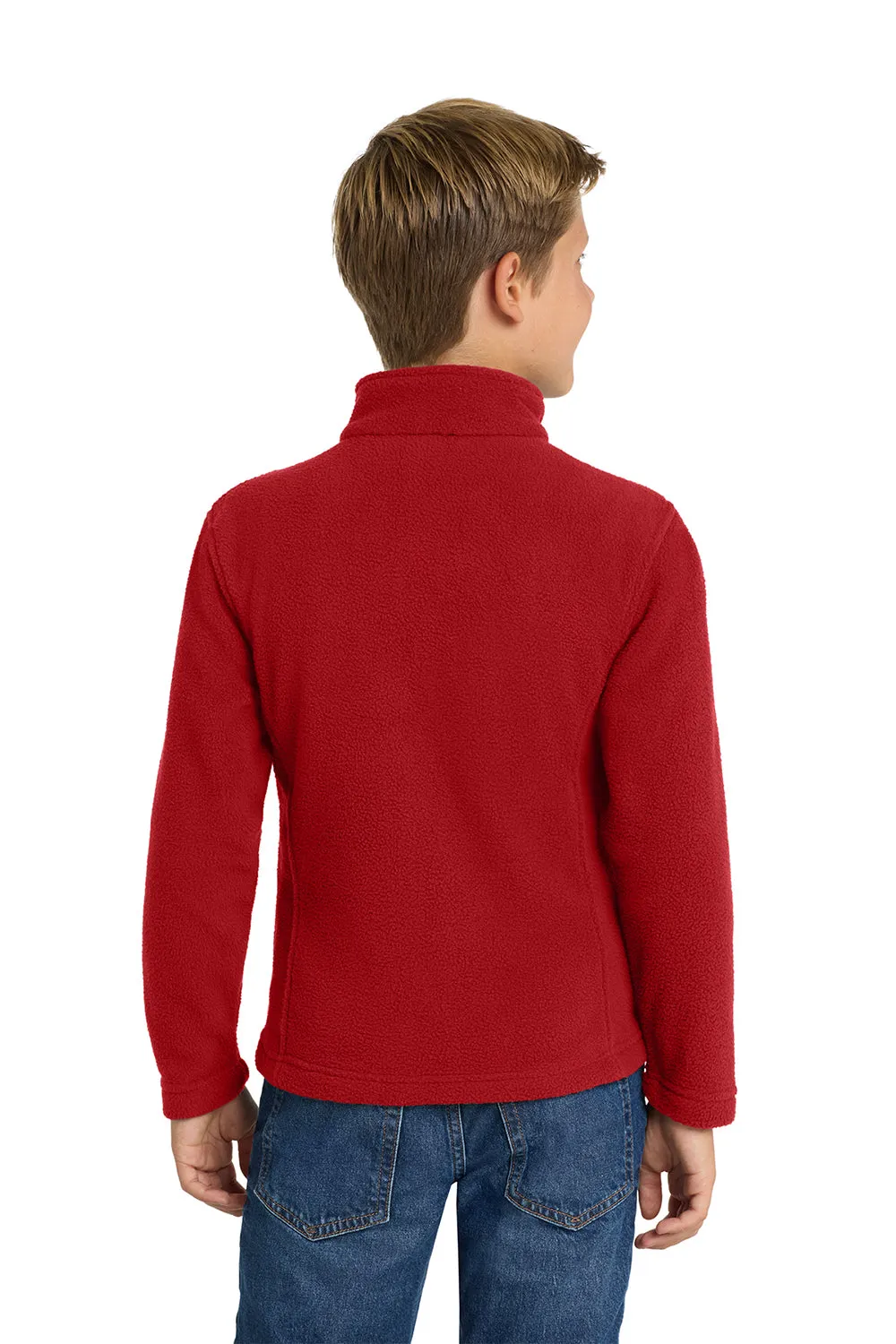 Port Authority Youth Full Zip Fleece Jacket - True Red  Premium quality Clothing Port-Authority