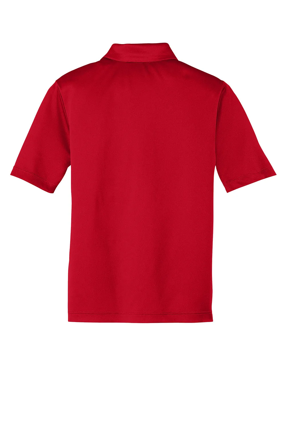Port Authority Youth Silk Touch Performance Moisture Wicking Short Sleeve Polo Shirt - Red  Premium quality Clothing Port-Authority