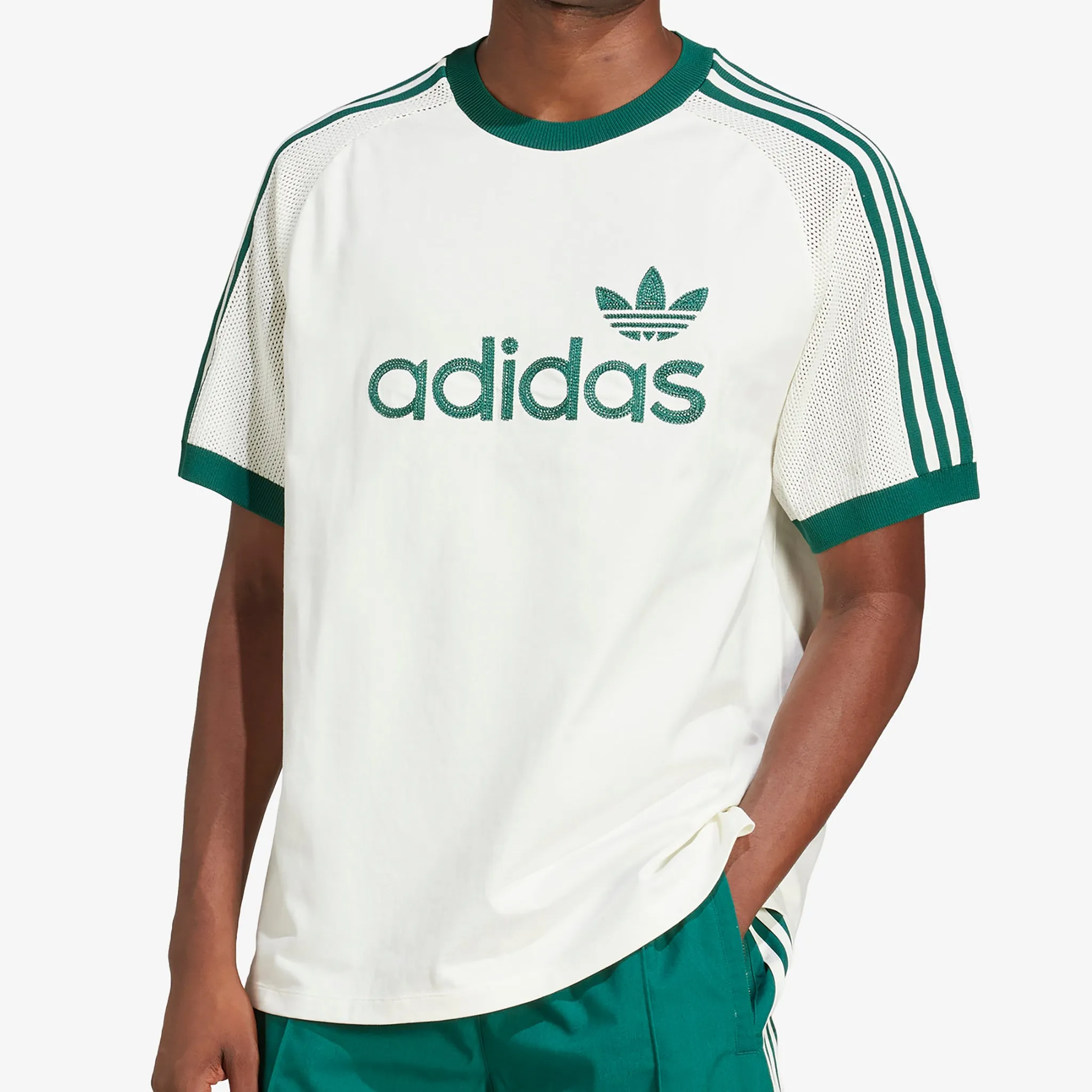 Premium Knitted T-Shirt Off White adidas Clothing